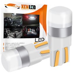 2 LED-LAMPEN T10 W5W XENLED 6000K Weiß 12V - 360°-Winkel - Autolampen