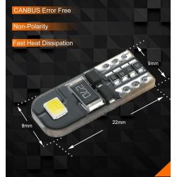 2 x 2 lampadine LED SMD CANBUS - T10 W5W