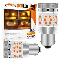 2x XENLED V2.0 30 LED SS-Glühbirnen – P21W – CANBUS-Leistung – orangefarbene LED – kompatibel mit Blinklicht