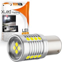 Lampadina P21W - 20 LED 3030 Bianco - X-LED Passivo - 10-30V - 8,5W - 750Lms - 1156 BA15S