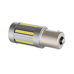 2x bombillas P21W - 66 LED - Blanco puro - X-LED Intensidad CANBUS - 10-30V - 22W - 1000Lms - 1156 BA15S