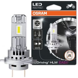 1x bombilla LED H7 y H18 OSRAM LEDriving EASY - 12V 16W ​​​​64210DWESY-01B - PX26d PY26d-1 - Moto Quad