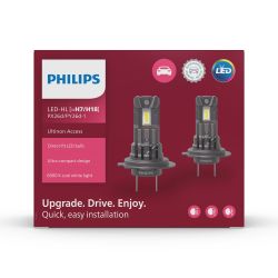 2x bombillas LED H7 y H18 Philips Ultinon Access U2500 - 11972U2500C2 - 16W 12V 1600Lms