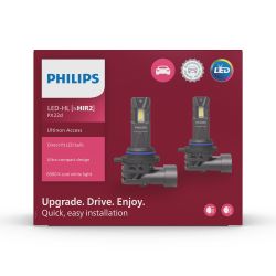 2x ampoules LED HIR2 Philips Ultinon Access U2500 - 11012U2500C2 - 20W 12V 1800Lms - 9012 PX22d