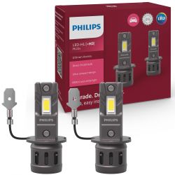 2x ampoules LED H3 Philips Ultinon Access U2500 - 11336U2500C2 - 13W 12V 1400Lms - PK22s