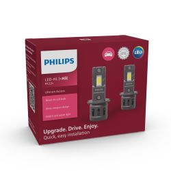 2x ampoules LED H3 Philips Ultinon Access U2500 - 11336U2500C2 - 13W 12V 1400Lms - PK22s