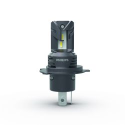 2x LED-Lampen H4 / H19 Philips Ultinon Access U2500 - 11342U2500C2 - 20W 12V 1500/1000Lms - P43t-38/PU43t-3