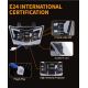 Phare à LED Kawasaki KMX KLX KLR KLE ZZR KDX / SUZUKI RMZ DRZ - canbus 48W avec bulle - XENLED - 4800Lms