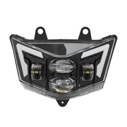 Kawasaki KMX KLX KLR KLE ZZR KDX / SUZUKI RMZ DRZ LED-Scheinwerfer – 48 W Canbus mit Blase – XENLED – 4800 Lms