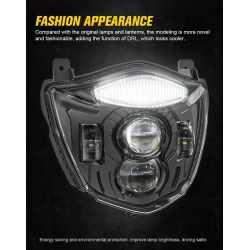 LED headlight Yamaha XT660X XT660R 2004-2016 - canbus 78W - XENLED - 4600Lms