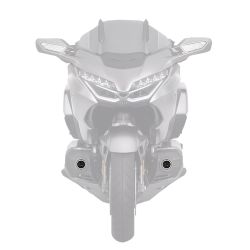 Kit feux additionnels LED + Halo2 - Honda GL 1800 Goldwing 2012-2017 - 6500K - 54W - Homologué - NOIR
