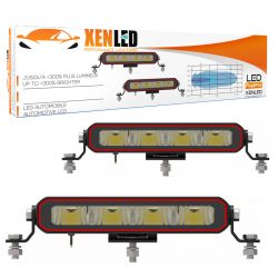2x barre LED XENLED - FREEZE 8.2" - 2x40W - Approvate R149 e R10 - 3680Lms OSRAM LED - 5700K - 10-32V - 201mm