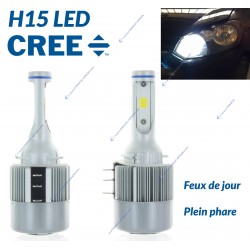2 x 36W bombillas LED H15 - 3800lm - exclusivo