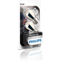 2 bombillas Philips PY21W plata Vision