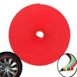 ribete etiqueta 3d de 4 ruedas - 8m - Rojo