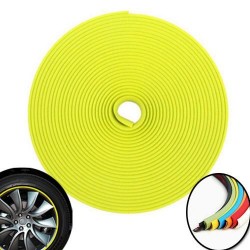 3d sticker edging for 4 wheels - 8m - Yellow