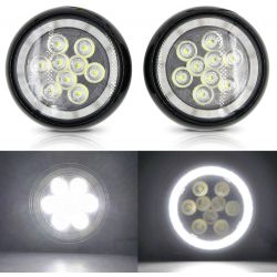 Daytime running lights + Long range - BLACK version - Mini FULL LED R55 R56 R57 R60 06-15