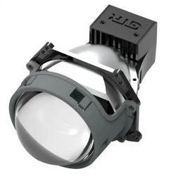 2x Bi-LED Lens Projectors 55W GTR G40 Universal Retrofit - Bracket Hella - 9000 Lumens 5500K - 3" - LED Conversion