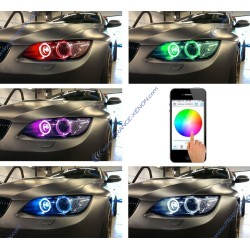 Pack 2 ampoules LED angel eyes H8 RGB 30W Compatible avec BMW - Garantie 2 compatible avec 