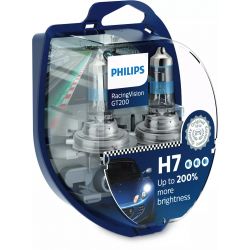 2x H7 RacingVision GT200 Philips 12972RGTS2 55W 200%