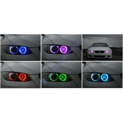 Packung mit 2 LED-Angel-Eyes-Lampen BMW 3er E90 ph1 RGB 20W – 2 Jahre Garantie
