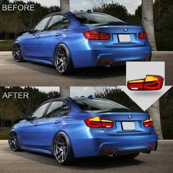 Feux arrière LED XENLED pour BMW 3er F30 F35 2012-2018 avec clignotant séquentiel - La paire droite et gauche