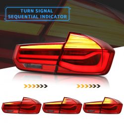 Fanali posteriori a LED XENLED per BMW 3er F30 F35 2012-2018 con indicatori di direzione sequenziali - Coppia destra e sinistra