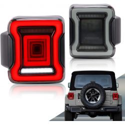 2x LED taillights for WRANGLER JL from 2018 with sequential indicator - Right and left