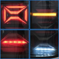 2x VW AMAROK 2010-2021 LED-Rückleuchten mit sequentiellem Blinker – rechts und links