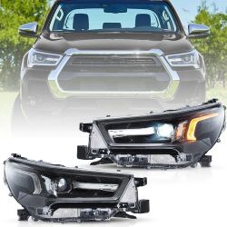 2x FAROS LED delanteros Toyota Hilux VIII de 2021 - Full LED Scrolling - Derecha e izquierda - Par
