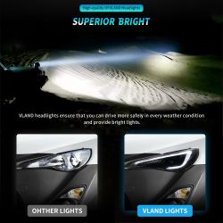 2x FAROS LED delanteros Toyota GT86 / BRZ / SCION - Desplazamiento LED completo - Derecha e izquierda - Par