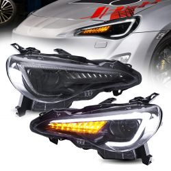 2x FAROS LED delanteros Toyota GT86 / BRZ / SCION - Desplazamiento LED completo - Derecha e izquierda - Par