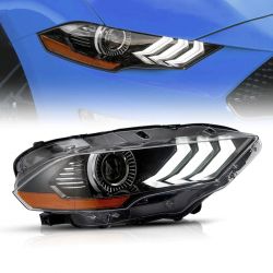 2x LED-Frontscheinwerfer FORD Mustang ab 2018 – Voll-LED-Scrolling – rechts und links – Plug&Play