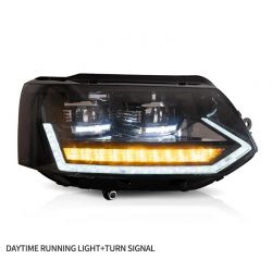 2x Front LED HEADLIGHTS Volkswagen Transporter T5 - Full LED Scrolling - Right and Left - Plug&Play