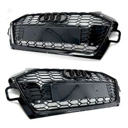 GRILLE Audi A4 B9 2020 - 2024 Look RS4 - QUATTRO Honeycomb - 8W0