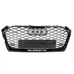 Audi RS5 GRILLE For A5 B9 2017 - 2020 Look RS5 Black - QUATTRO Honeycomb