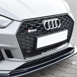 Audi RS5 KÜHLERGRILL Für A5 B9 2017 - 2020 Look RS5 Schwarz – QUATTRO Wabenstruktur