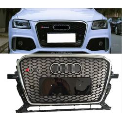 Audi RSQ5 GRILLE For Q5 B8.5 - 2013 to 2017 - Look SQ5 / RSQ5 Gray - Honeycomb