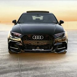 GRILLE Audi A3 8V 2016 - 2019 Look RS3 Black - QUATTRO honeycomb gray