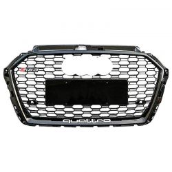 GRILLE Audi A3 8V 2016 - 2019 Look RS3 Black - QUATTRO honeycomb gray