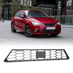 Seat Ibiza 6F Look FR bumper grille from 2018 to 2022 - Black + Honeycomb Chrome - Replaces 6F0853667A