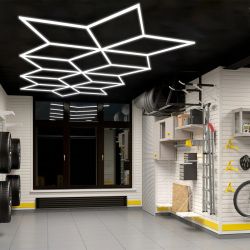 550 W LED-Schneeflocken-Deckenleuchten – Detail-/Studio-/Friseurbeleuchtung – 2 m40 x 5 m60 – 220 V, 6000 K