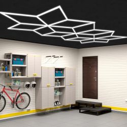 550W LED snowflake ceiling lamps - Detailing / Studio / Barber lighting - 2m40x5m60 - 220V 6000K