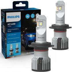 Bombillas LED Aprobadas* H7 BOOST Pro6000 Ultinon Philips 11972U60BX2 5800K +300%
