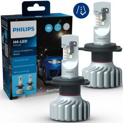 Bombillas LED Aprobadas* H4 BOOST Pro6000 Ultinon Philips 11342U60BX2 5800K +300%