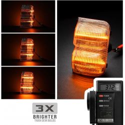 DYNAMIC LED repeaters Fiat DUCATO - RETRO SCROLLING - LIGHT COLOR - DOUBLE SCROLLING LEDs - OBC error free