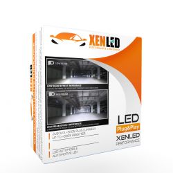 2x Bi-LED-Linsenprojektoren 51W / 63W Universelle Nachrüstung - Hella 3R-Halterung - 12000 Lumen 6000K - 3" - LED-Konvertierung