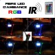 Pack fibre d'ambiance LED RGB controlé par télécommande - 5m