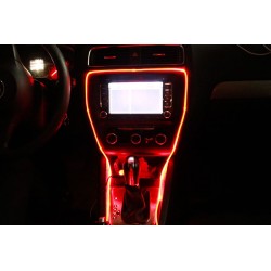 RGB-LED-Ambientefaserpaket mit Fernbedienung, 5 m