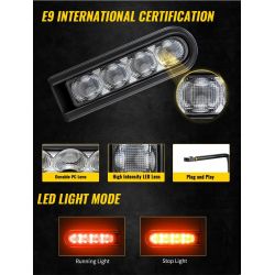 Feux arrière LED pour Harley Davidson Street Glide Road Glide 2014-2022 Latéraux - La paire